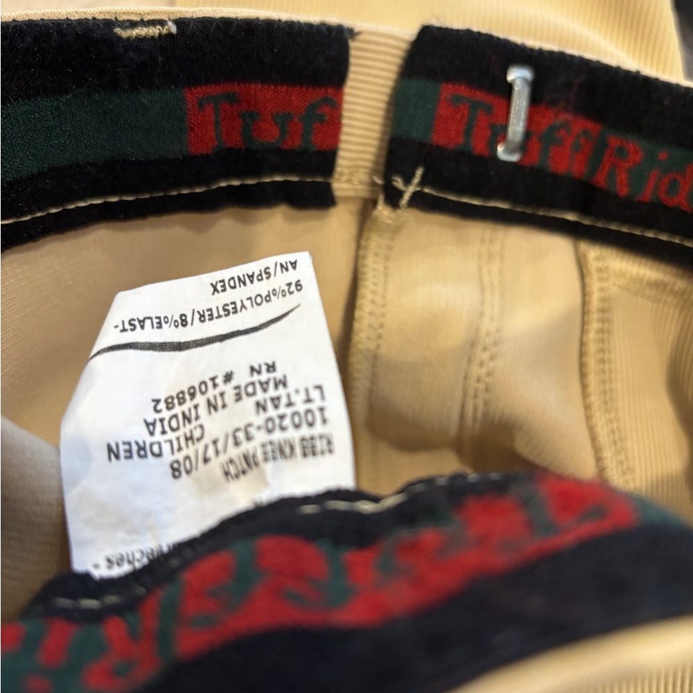 Tuff Rider Kids Riding Breeches. Size 8 - Picture 8 of 10